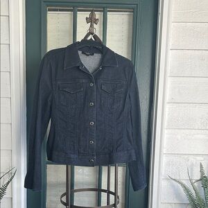 Talbots Dark Blue Jean Jacket Size 12